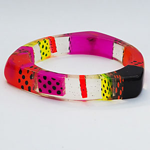 Spotty Pink/Orange Bangle